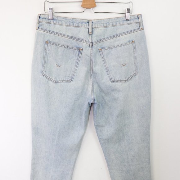 Hudson NWT Hybrid Trouser Jean Size 31 Straight Leg Canvas Rigid Denim Surf City - Picture 6 of 10